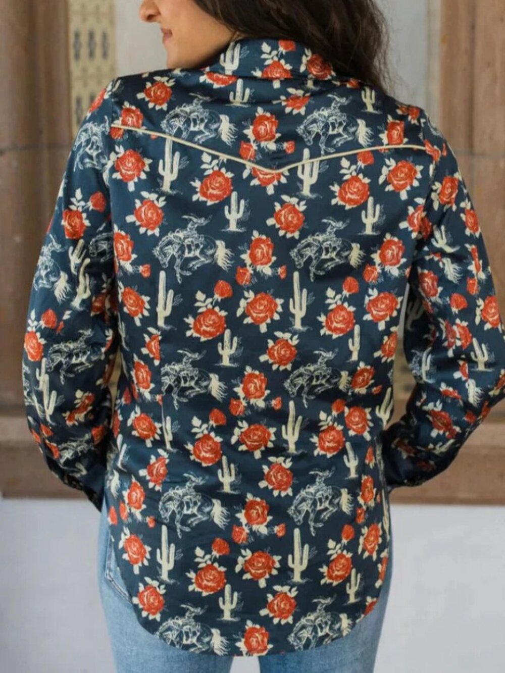 Rodeo Quincy Ride Sally Ride Button up - Picture 3 of 3